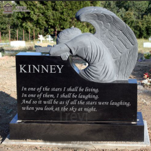 Hot Sale Customized Marble White Natural headstones angels with heart